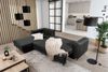 ELTAP 'Dalia' Ecksofa, Dunkelgrau, 95 x 190 x 289 cm, Links Bild 5