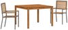 vidaXL Garten Essgruppe 3 pcs Grau Massivholz Akazie 3365530 Bild 2
