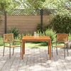 vidaXL Garten Essgruppe 3 pcs Grau Massivholz Akazie 3365530 Bild 4