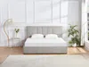 Vente-unique - HOPEYA Bett Stoff Grau - B 204 cm x H 111 cm x L 153 cm Bild 3