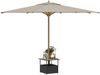 vidaXL Gartentisch mit Schirmloch Schwarz 55x55x46,5 cm Poly Rattan 364117 Bild 4