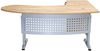 Furni24 Schreibtisch Chefschreibtisch Schreibtisch Winkeltisch PC Tisch Moderner Bürotisch Computertisch mit großer Arbeitsfläche Gela Eiche Dekor Links gewinkelt Ink. Beistellcontainer mit Schubladen Bild 2