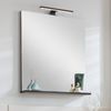 FACKELMANN TE-A Spiegel 60 cm breit, Braun hell, mit Ablage Bild 2