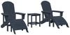 vidaXL Gartenstuhl 3 pcs Marineblau Polyethylen 3335847 Bild 2