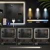CLP Badspiegel Jaffrey Bluetooth-Lautsprecher Anti-Beschlag Quer- und Hochformat LED,70x100 cm Bild 4