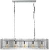 KAWOLA Hängeleuchte LORCA Hängelampe 5-flammig Metall silber 150 x 25 x 120 cm Bild 3