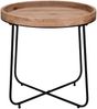 MIRRORS AND MORE 'Jette' Beistelltisch Metall, schwarz, Holz, Ø66,5x58cm Bild 2