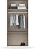 rauch Kleiderschrank, Drehtürenschrank COSTA, 2-türig, 2 Schubkästen, push-to-open, Alpinweiß, 91 x 197 x 54 cm Bild 5
