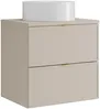 Vente-unique - ONDIL Waschbeckenmöbel Holz, Platte Beige - B 45 cm x H 60 cm x L 60 cm Bild 3