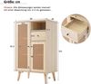 MODFU Sideboard Kommode, Standschrank Stauschrank mit großem Stauraum in Holzoptik Bild 3