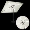vidaXL Gartenparasol mit LED-Lichtern und Sockel 200 x 300 cm 42036240 Bild 4