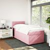 vidaXL Boxspringbett mit Matratze Rosa 80x200 cm Samt 3288461 Bild 5