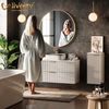 Livinity® Hängeschrank Tanaro, Weiß/Weiß, 40x77.5 cm mit 4 Fächer (1-St) Bild 4