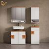 Livinity® Hängeschrank Tanaro, Weiß/Weiß, 40x77.5 cm mit 4 Fächer (1-St) Bild 2