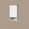 Livinity® Hängeschrank Tanaro, Weiß/Weiß, 40x77.5 cm mit 4 Fächer (1-St) Bild 3