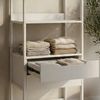 Standgarderobe Jässaatka mit 2 Schubladen 200x61x40 cm Grau [en. casa] Bild 3