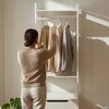 Standgarderobe Jässaatka mit 2 Schubladen 200x61x40 cm Grau [en. casa] Bild 2