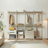 Standgarderobe Jässaatka mit 2 Schubladen 200x61x40 cm Grau [en. casa] Bild 5