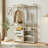 Standgarderobe Jässaatka mit 2 Schubladen 200x61x40 cm Grau [en. casa] Bild 4