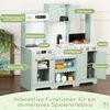 Merax Kinderküche, Spielküche-Kreatives Design, Zubehör und Überraschungseffekten, Ein ausgezeichnetes Geschenk für Kinder ab 3 Jahren, Holz + Kunststoff, Grün, 30x90x98cm Bild 5
