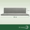 Beautissu Hollywoodschaukelauflage Loft HS Hellgrau Bild 4