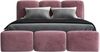 Polsterbett STAR 160x200 ohne Matratze mit Bettkasten und Lattenrost. Farbe: Flamingo 14 Bild 2