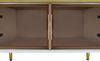 Merax Lowboard mit LED-Beleuchtung inkl. Fernbedienung, Breite:170cm, TV-Board mit Metallbeine,TV-Schrank mit Glastüren und Schubladen Bild 3