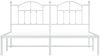 vidaXL Bettgestell mit Kopfteil Metall Weiß 160x200 cm 353491 Bild 5