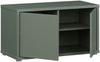 Forte Alice Springs Sitzbank 70 80, 2-türig, modern-minimalistisch, Holzwerkstoff, Flur/Schlafzimmer, Salbei, 74,5 cm breit x 41,5 cm hoch x 34,9 cm tief Bild 4