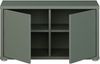 Forte Alice Springs Sitzbank 70 80, 2-türig, modern-minimalistisch, Holzwerkstoff, Flur/Schlafzimmer, Salbei, 74,5 cm breit x 41,5 cm hoch x 34,9 cm tief Bild 3