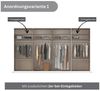 OTTO home Drehtürenschrank Kleiderschrank Kleiderschränke Schrank Garderobe AGORDO mit Glasfront (in zwei Griff-Farben, Breiten 91-405 cm) durchdachte Innenausstattung, in 8 Breiten und 2 Höhen MADE IN GERMANY Bild 4