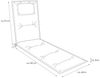 elGiga Liegenauflage Classic Anthrazit 195 x 60 x 8 cm Bild 4