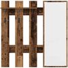 vidaXL Wandmontierter nachttisch mit Spiegel Altholz 100 x 10 x 100 cm 874513 Bild 5