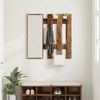 vidaXL Wandmontierter nachttisch mit Spiegel Altholz 100 x 10 x 100 cm 874513 Bild 4