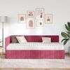 vidaXL Eckbettgestell mit Matratze mit Kopfteil 2 pcs Grün Samt 3393862 Bild 3