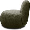 DOMO. collection Sessel 700 016, Polstersessel, rund, gepolsterte Rückenlehne, Füße mit Filzgleitern, Armsessel, Polsterganitur, 73 x 75 x 76 cm (BxTxH), grün Bild 4