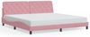 vidaXL Bettgestell ohne Matratze Rosa 200x200 cm Samt 3207946 Bild 2