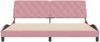vidaXL Bettgestell ohne Matratze Rosa 200x200 cm Samt 3207946 Bild 5