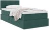 vidaXL Aufbewahrungsbett mit Matratze Dunkelgrün 90 x 190 cm Samt 3370728 Bild 3