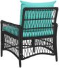 vidaXL Gartenstuhl mit Kissen Schwarz 73 x 61 x 77 cm Poly-Rattan 42006225 Bild 4