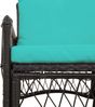 vidaXL Gartenstuhl mit Kissen Schwarz 73 x 61 x 77 cm Poly-Rattan 42006225 Bild 5