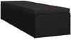 vidaXL Sonnenliege mit Auflage Poly Rattan Schwarz 46221 Bild 3