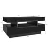 MODFU Couchtisch Sofatisch Beistelltisch (1-St, 4 Schubladen vorne und hinten), mit LED-Lichtleiste,80*50*36cm Bild 3