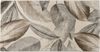 Baroni Home Teppich Kurzer Flor, handgeflochtener Teppich, moderner Wohnzimmerteppich, 80x150 cm, Foliage Beige Bild 1