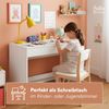 Bellabino 'Toce' Kinderschreibtisch mit 2 Schubladen, weiß, 75x53x110 cm, Schreibtisch für Kinder mit Stauraum Bild 5