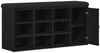 vidaXL Sitzbank mit Stauraum Schwarz Eichen-Optik 102 x 32 x 50 cm 862986 Bild 5