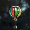Dekoleidenschaft LED Solarleuchte "Heißluftballon" bunt, Outdoor Hängelaterne, Solar Gartenlaterne 46 cm, LED fest integriert, wetterfest, Solarlaterne für Draußen, Solarlampe Außen Bild 2