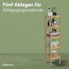 Bellamio 'Newa' Badezimmer Regal, Bambus, natur, 140x33x33 cm, Badregal mit 5 Ablagefächern Bild 5