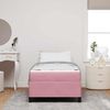 vidaXL Bettrahmen mit Matratze Rosa 90 x 190 cm Stoff 3399035 Bild 3