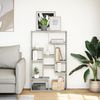 vidaXL Bücherregal Grau Sonoma 72x20x120,5 cm Holzwerkstoff 858161 Bild 3